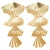 Label Kiki gold plated oorbellen Golden Leaf