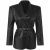 TRENDYOLMİLLA Dames Zwart Effen Lang Regular fit Blazers
