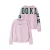 NAME IT KIDS relaxed fit sweater met backprint – lichtroze