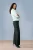 Lienna Coated Broek Zwart
