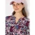 Cecil Dames 3/4-mouwen blouse met patchworkprint in Rood