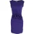 Diane Von Furstenberg Della mini-jurk met striktaille in paars nylon