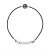 LOVE armband LINK Tahitian Pearl Ronde 8-9 mm Link Nylon Black 925