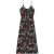 The Kooples Long Sleeveless Dress With V Neckline Multicolor