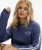 Athletic Essentials top met Lange Mouwen en Print Blauw