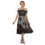 Asymmetrische kantjurk vrouw Goddiva Bardot Sequin