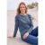 Longsleeve met boothals en strepen