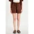Cache Cache high waist short met linnen bruin