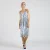 Stripe print wrap effect -jurk