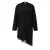 Asymmetrische satijnen sweat jurk met kant appliqué voor dames COMMA