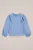 WE Fashion – Meisjes seersucker blouse – Regular fit – Pastelblauw – Katoen –