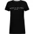 Tommy Hilfiger Dames-T-shirt met logo op de borst en ronde hals (Zwart)