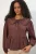 Dames Viscose-mix Blouse Met Baby Kraag