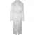 Off White Dames Chine Satijnen V-hals Wikkeljurk (Wit)