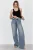 Jeans met hoge taille en wijde pijpen