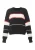 Mymo Jumper Dames ZWART GEBROKEN WIT KORAAL