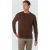 No Excess Pullover Crewneck 2 Coloured Chenille Brown