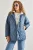Gebreide Oversized Gewatteerde Jas met Capuchon