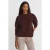 Dames Effen Crewneck Ribbelsweater