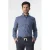 Campbell regular casual overhemd blauw