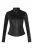 Dames zwarte slim-fit leren bikerjack – Maldon