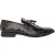 Lambretta Formele herenloafers van leer met kwastjes (Zwart)