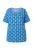 Ulla Popken Shirt  royal blue/koningsblauw / wit