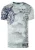 Acid washed T-shirt met prints