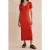Boden Angled Empire Knitted Dress Kumquat
