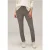 Street One Dames Slim fit broek met coating in Bruin