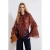 TRENDYOLMİLLA Dames Bordeaux Paisley Lang Relaxed fit Blouses