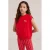 WE Fashion T-shirt met backprint rood