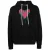 Palm Angels Spray Heart Design zwarte hoodie