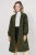 Lange Gevoerde Trenchcoat met Omgeslagen Kraag