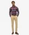 Slimfit Stretch Chinobroek met Taps Toelopende Pijpen Beige
