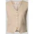 Only regular fit linnen gilet met bindceintuur model ‘GOA’