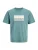 Jack & Jones Junior Shirt ‘JCOFusion’  lichtgrijs / smaragd