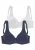NUANCE BH  navy / wit