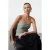 TRENDYOLMİLLA Dames Donkerblauw Effen Mouwloos Getailleerd Blouses