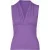 Mouwloze top met gedrapeerde V-hals van jersey – Lavendel