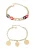 faina Armband  donkerblauw / goud / rood / zwart