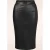 Topvintage exclusive ~ Lena lederlook pencil rok in zwart