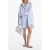 Michael Kors Cotton Shirt Dress In Light Blue