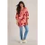 White Stuff Blake Linen Tunic Red Print
