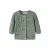 NAME IT BABY katoenen rechtvallend gebloemd gebreid vest met borduursels – groen