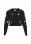 MYMO Gebreid vest  zwart / wit