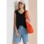 Blousetop met V-hals van mousseline