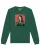 Watapparel Sweatshirt ‘ Mona Lisa Scream ‘  donkergroen / gemengde kleuren