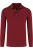Marvelis Casual Poloshirt lange mouw bordeaux, Effen