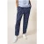 White Stuff Effie Linen Trouser Navy Multi